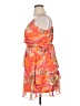 Guess 100% Polyester Tropical Orange Cocktail Dress Size XL - photo 5