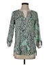 The Limited 100% Polyester Paisley Teal 3/4 Sleeve Blouse Size S - photo 1