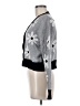 Laundry by Shelli Segal Floral Gray Cardigan Size M - photo 5