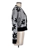 Laundry by Shelli Segal Floral Gray Cardigan Size M - photo 4