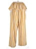 Shein Curve 100% Polyester Stripes Yellow Casual Pants Size 14 Plus (1) - photo 2