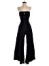 4SI3NNA Solid Black Jumpsuit Size S - photo 1