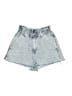 Zara Blue Denim Shorts Size 4 - photo 1
