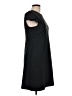 Lark & Ro Solid Black Casual Dress Size 10 - photo 4