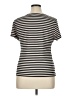 Halogen Black Short Sleeve Top Size XL - photo 2