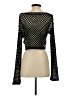 Mahina Black Long Sleeve Top Size S - photo 2