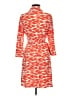 Laundry by Design Print Orange Casual Dress Size M - photo 2