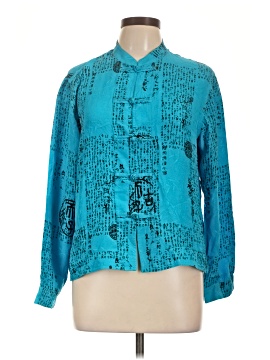 Chico's Design Long Sleeve Silk Top (view 1)