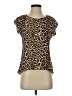 Heart Soul 100% Polyester Brown Short Sleeve Top Size XS - photo 1