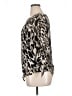 Dana Buchman 100% Polyester Animal Print Silver Short Sleeve Blouse Size XL - photo 5