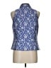 Carlisle Blue Sleeveless Button-Down Shirt Size 12 - photo 2