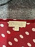 Chenault Polka Dots Burgundy Long Sleeve Blouse Size L - photo 7