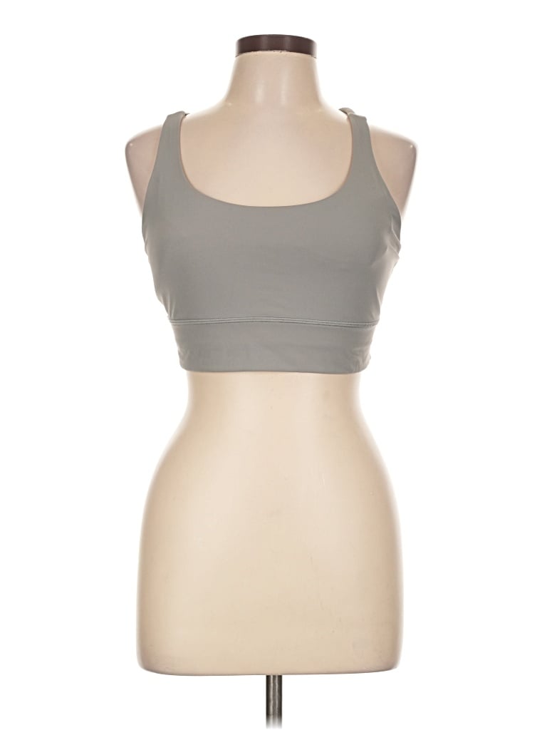 Pre-owned Lululemon Athletica Sports Bra In Gray