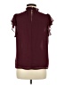 1.State 100% Polyester Burgundy Sleeveless Blouse Size M - photo 2