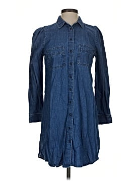 Madewell Denim Puff-Sleeve Shirtdress in Harris Wash (view 1)