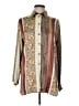 Unbranded 100% Viscose Print Brown Long Sleeve Blouse Size L - photo 1