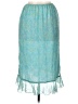 Worthington 100% Polyester Paisley Teal Formal Skirt Size 12 Petite - photo 2