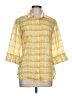 Weekend Max Mara Print Yellow 3/4 Sleeve Button-Down Shirt Size L - photo 1