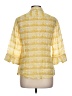 Weekend Max Mara Print Yellow 3/4 Sleeve Button-Down Shirt Size L - photo 2