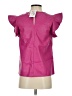 TCEC 100% Polyurethane Pink Short Sleeve Blouse Size S - photo 2