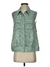 CAbi 100% Polyester Green Sleeveless Blouse Size S - photo 1