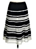 Talbots 100% Cotton Stripes Black Casual Skirt Size 2 - photo 2