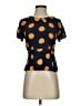 Boden 100% Viscose Polka Dots Orange Short Sleeve Top Size 4 - photo 1