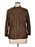 MULTIPLES 100% Polyester Paisley Brown Jacket Size XL - photo 1