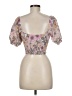 Olivaceous 100% Cotton Pink Short Sleeve Blouse Size M - photo 2