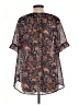 Pretty Rebellious Black Short Sleeve Blouse Size L - photo 2