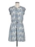 DR2 100% Polyester Chevron-herringbone Blue Casual Dress Size M - photo 1