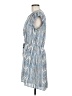 DR2 100% Polyester Chevron-herringbone Blue Casual Dress Size M - photo 5