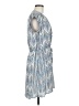 DR2 100% Polyester Chevron-herringbone Blue Casual Dress Size M - photo 4