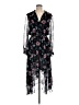 Intermix 100% Silk Floral Black Cocktail Dress Size 6 - photo 1