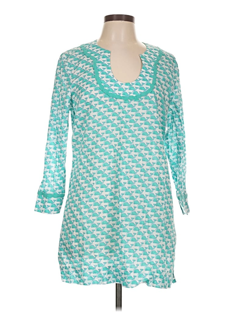 Pre-owned Vineyard Vines Casual Dress In Teal