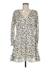 MNG Animal Print Ivory Casual Dress Size 6 - photo 1