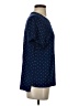 Alfani Polka Dots Blue Short Sleeve Top Size L (petite) - photo 4