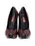 Betsey Johnson 100% Leather Polka Dots Red Heels Size 9 1/2 - photo 2