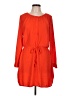 Gap 100% Polyester Orange Casual Dress Size L - photo 1