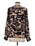 BCBGMAXAZRIA 100% Silk Animal Print Brown Long Sleeve Silk Top Size XS - photo 2