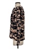 BCBGMAXAZRIA 100% Silk Animal Print Brown Long Sleeve Silk Top Size XS - photo 5