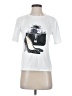 Unbranded 100% Polyester White Short Sleeve T-Shirt Size S - photo 1