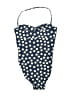 J.Crew Polka Dots Blue One Piece Swimsuit Size 10 - photo 2
