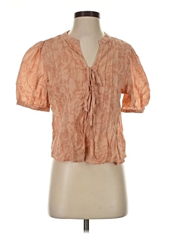 a.n.a. A New Approach Short Sleeve Blouse (view 1)