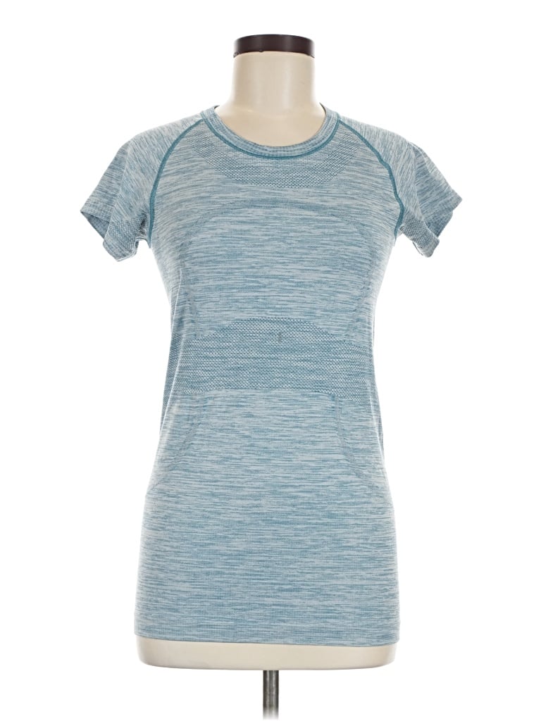 Pre-owned Lululemon Athletica Active T-shirt In Blue