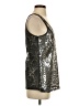 Express 100% Polyester Silver Green Sleeveless Top Size S - photo 4