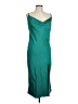 Justify 100% Polyester Solid Teal Cocktail Dress Size L - photo 1