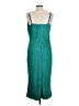 Justify 100% Polyester Solid Teal Cocktail Dress Size L - photo 2