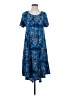 Lularoe Print Blue Casual Dress Size S - photo 1