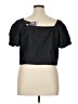 Express 100% Cotton Black Short Sleeve Top Size XL - photo 2